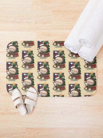 Christmas Labubu  Bath Mat
