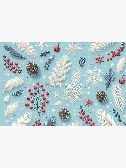 Winter Wonderland: Festive Seasonal Pattern Bath Mat