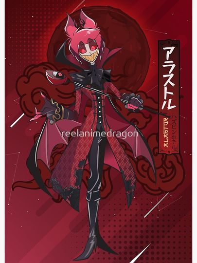 Hazbin Hotel Alastor Dracula Poster Wall Art Print for Interior Decor