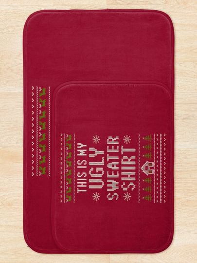Ugly Sweater Bath Mat