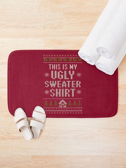 Ugly Sweater Bath Mat
