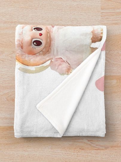 Meme The Pink M-o-n-s-t-e-r-s Funny . Labubu Cute Throw Blanket, Gift for Kids, Cute Gift
