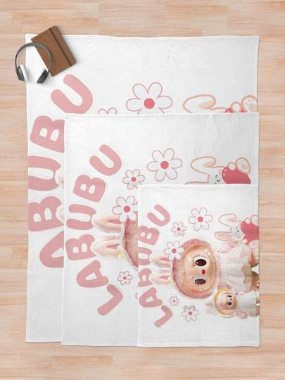 Meme The Pink M-o-n-s-t-e-r-s Funny . Labubu Cute Throw Blanket, Gift for Kids, Cute Gift