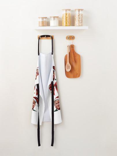 I Will Be Home For Christmas Trump 2024 Cow Coquette Apron