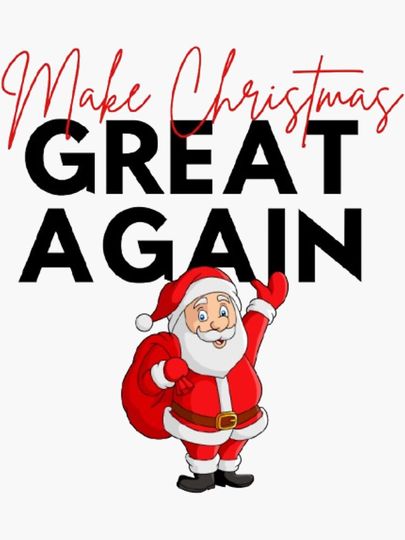 Make Christmas Great Again Sticker
