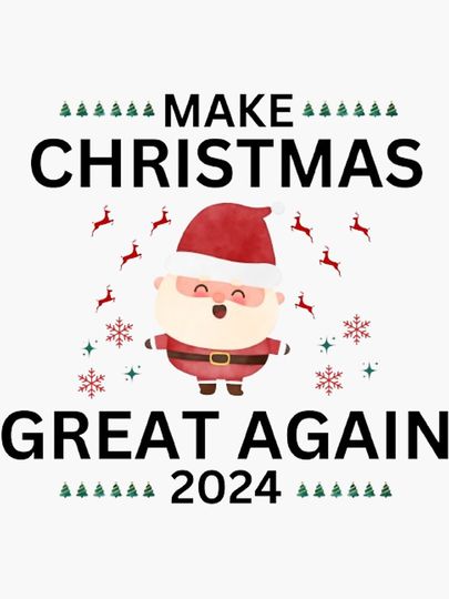 Make Christmas Great Again Sticker