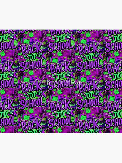 Back To School Graffiti Style Quote Throw Blanket