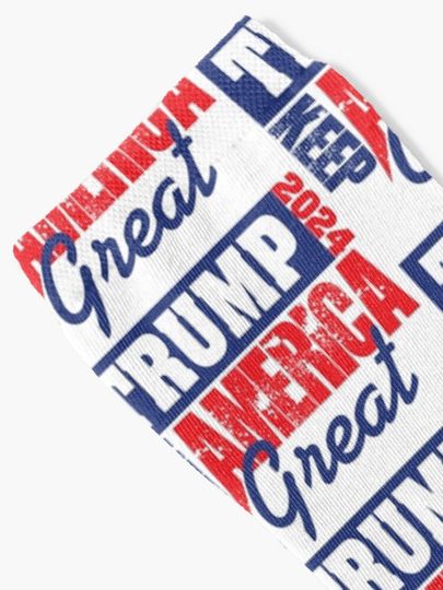 Trump 2024 Keep America Great Socks