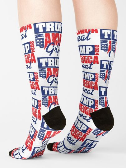 Trump 2024 Keep America Great Socks