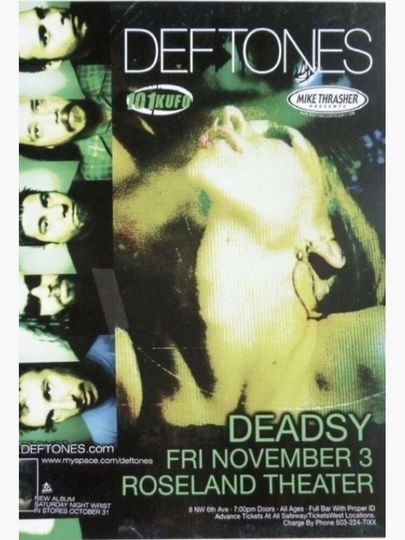 Deftone Shoegaze Nu metal Promo Poster