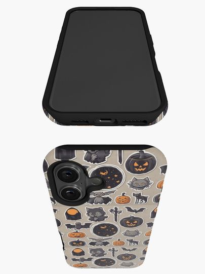 Different Halloween Pattern iPhone Case