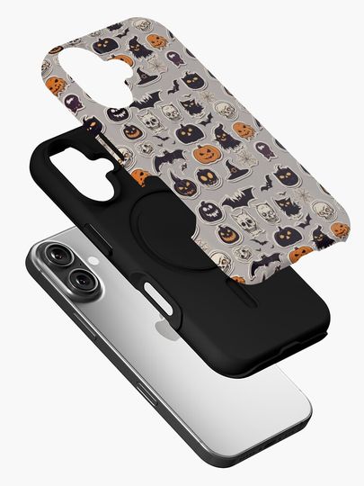 Spooky Halloween Pattern iPhone Case