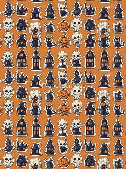 Goofy Halloween Pattern iPhone Case