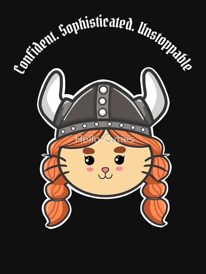 Cute Warrior Cat  Pullover Hoodie