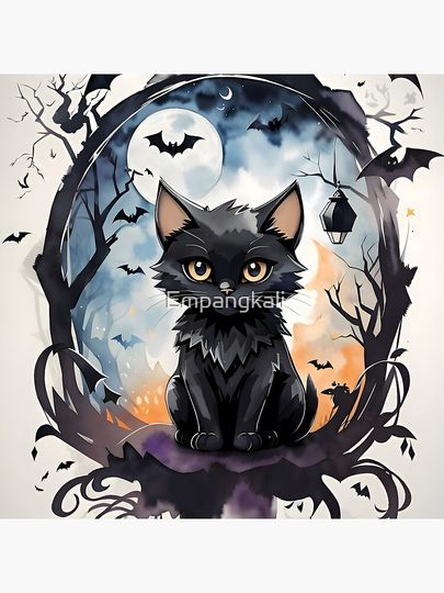 halloween cat cute Pillow