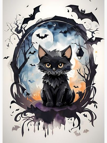 halloween cat cute Poster