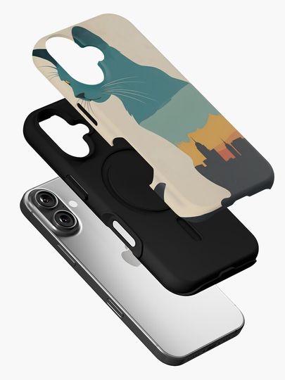 Retro Halloween Cat iPhone Case