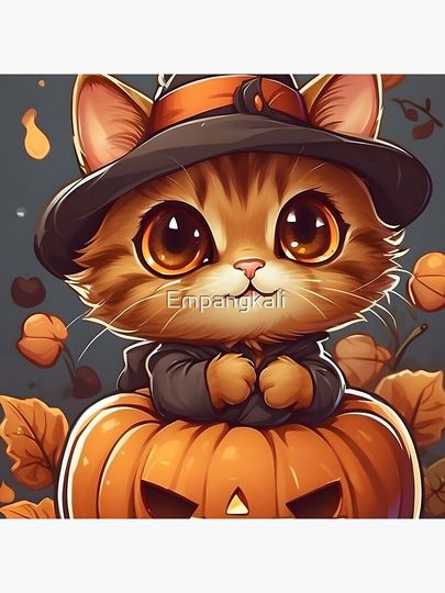 Halloween Cat Cute Pillow