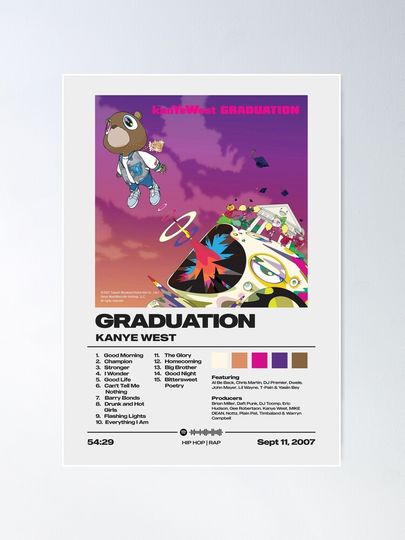 Graduation by Kanye West Album Poster Poster