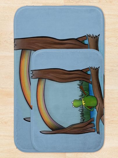 The Rainbow Connection K the frog The Muppets  Bath Mat