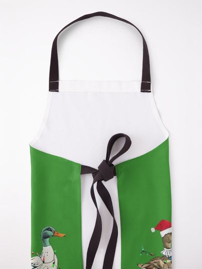 Ducks in Christmas Attire Marching Crossing Abbey Road Apron