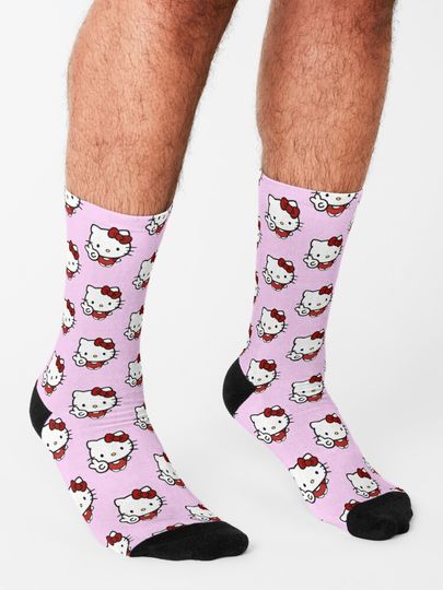Peace sign Hello Kitty  Socks