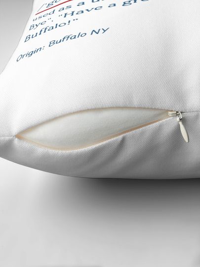 Go Bills Definition, New York Buffalo Football Pillow, Gift for Fan