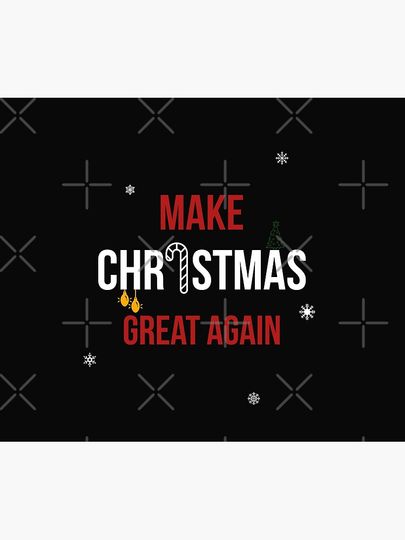 Make Christmas Great Again Throw Blanket
