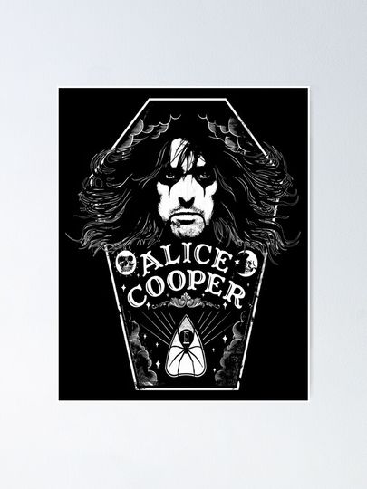 Alice Cooper Poster – Decorative Rock Print for Studio Walls