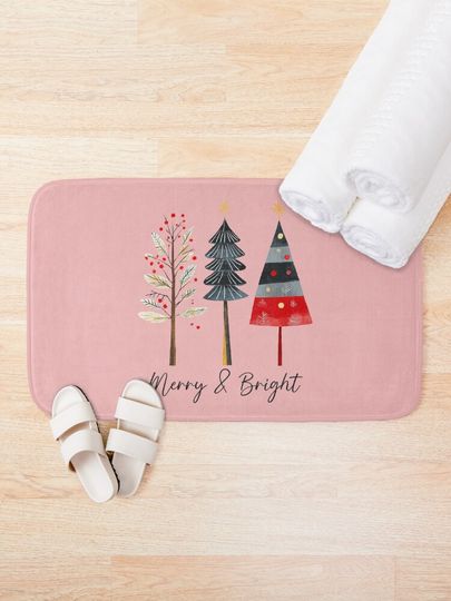Merry And Bright Bath Mat