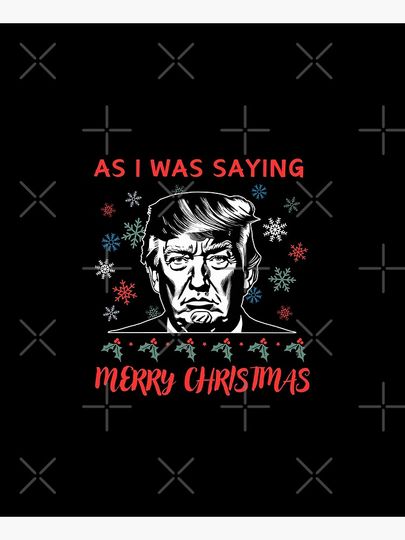 Donald Trump Funny As I Said Merry Christmas 45 Apron