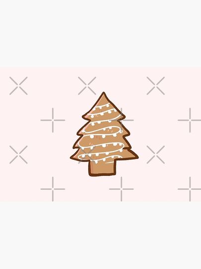Cute Christmas gingerbread tree Bath Mat