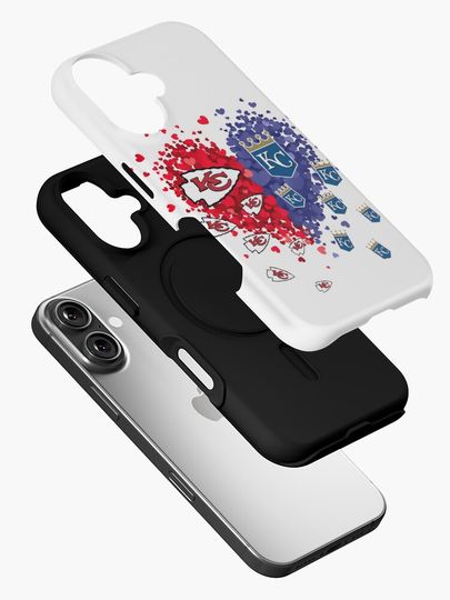KC Chiefs and Royals Heart iPhone Case