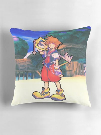 Sora Hand Painted Pillow