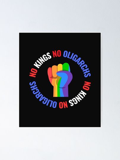 no kings no oligarchs Poster