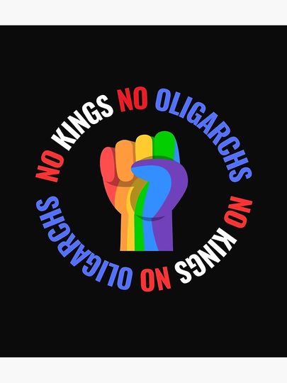 no kings no oligarchs Poster