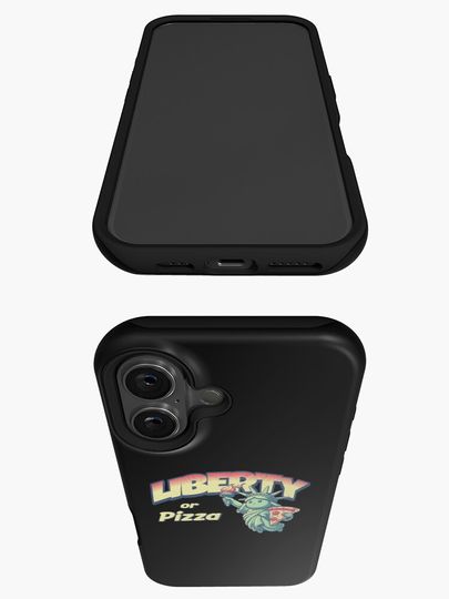Liberty or Pizza Funny Statue of Liberty Eating Pizza iPhone Case