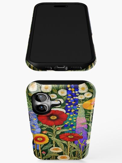 Gustav Klimt Flower Garden iPhone Case