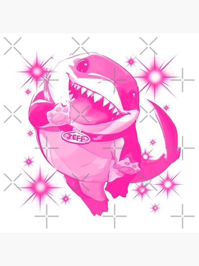 JEFF THE SHARK | PINK Pillow