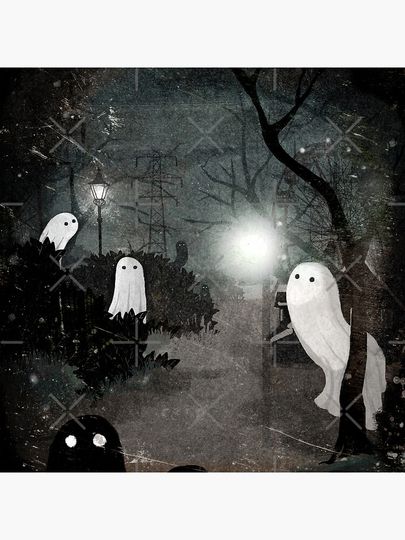 Twilight ghosts Pillow