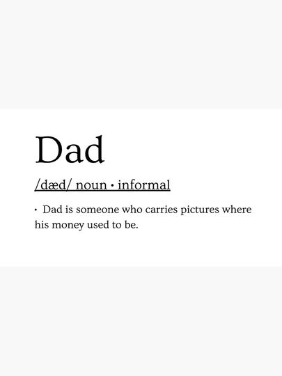 Definition of dad father dictionary meme joke Cap