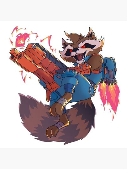 Marvel Rivals: Rocket Raccoon Pillow