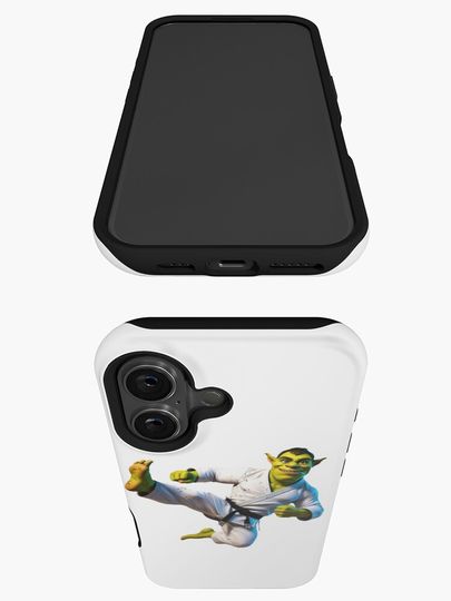 Ogre karate flying kick iPhone Case