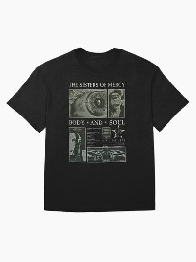 Sisters Of Mercy GOTHIC 80 BRUTALISM Oversized T-Shirt