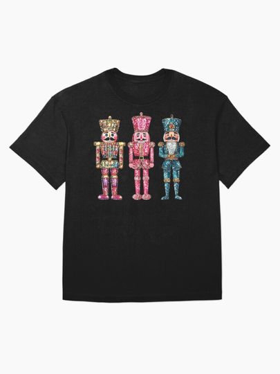 Glitter Nutcrackers Oversized T-Shirt