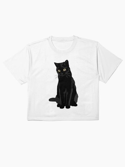 Black Cat Boxy T-Shirt