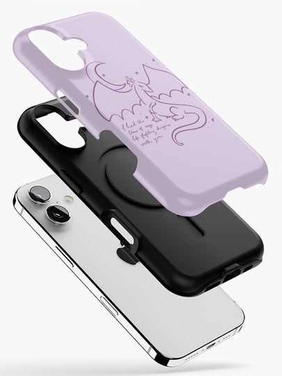 Fighting dragons with you  iPhone Case