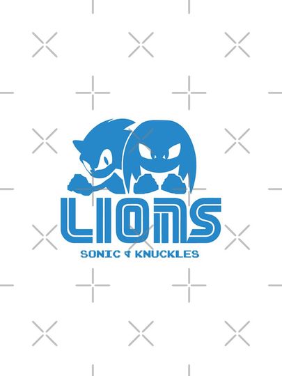 Lions Sonic & Knuckles Detroit Football iPhone Case