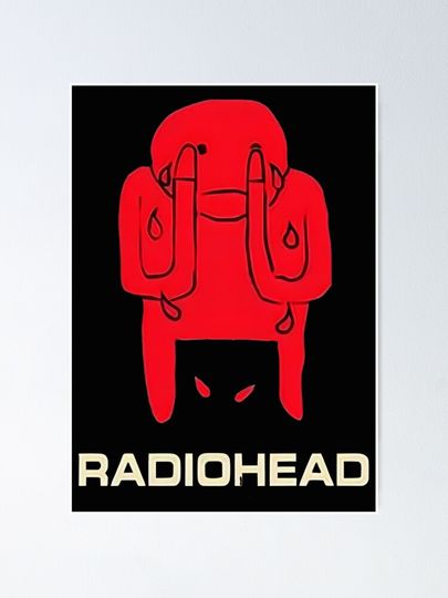 Radiohead Poster Vintage Album Inspired Wall Art