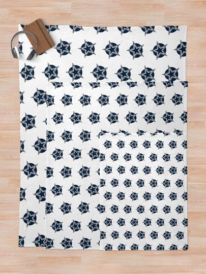 Bold Dallas-Cowboys Star Emblem Throw Blanket